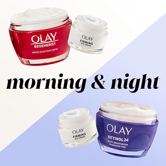 Olay Firming Eye Cream, Fragrance-Free, Collagen Peptide - Firm Skin Around the Eyes, 0.5 Fl Oz