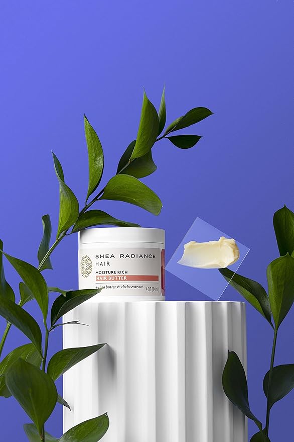 Shea Radiance Moisture Rich Hair Butter w/Unrefined Fair-Trade Shea Butter & Healing Essential Oils | 4oz