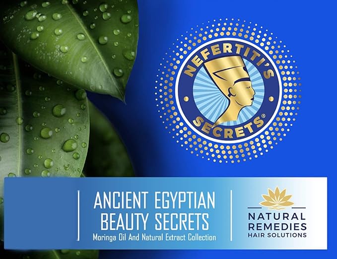 Nefertiti's Secrets Rejuvenating Treatment for Women and Men, Moringa Oil & Keratin Protein Energizing Conditioner, For Dry & Damaged Hair, Natural Moisturizer, Hair Therapy, 8 Oz / 236 mL