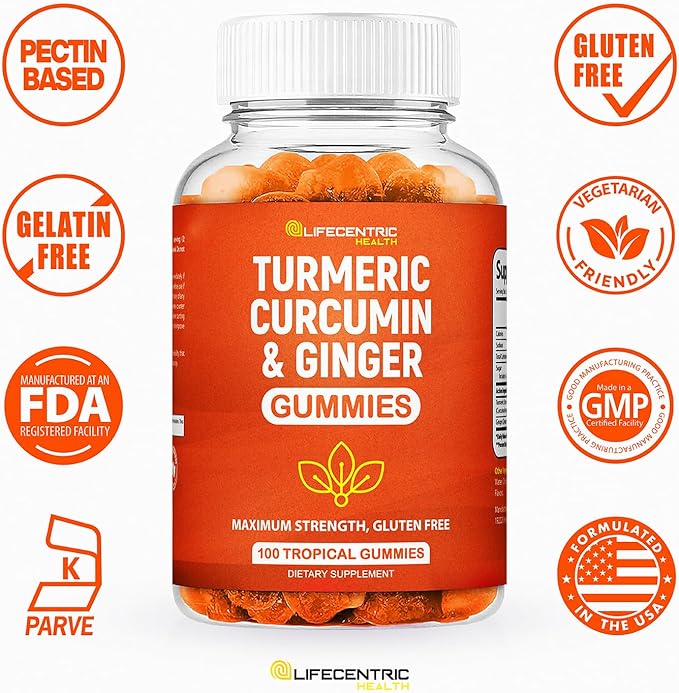 Biotin & Turmeric Vegan Gummies Combo | Max Strength Hair Growth, Skin Health, and Overall Wellness | 10000mcg Biotin & 95% Standardized Turmeric Curcumin | Natural, Non-GMO and Gluten-Free Supplement