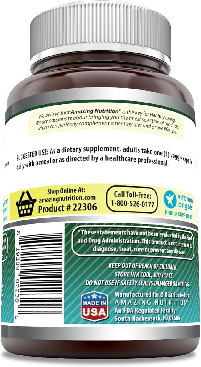 Amazing Formulas Biotin 15000 mcg - Supports Healthy Hair, Skin & Nails - Promotes Cell Rejuvenation - Supports Healthy Metabolism & Digestive Health (200 Capsules)