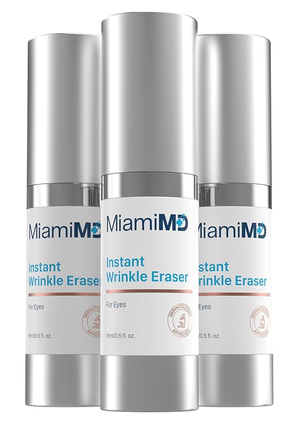 Instant Wrinkle Eraser (15ml) Face Serums for Anti Aging for All Skin Types - Anti Wrinkle Serum for Face & Neck - Cream for Fine Lines, Wrinkles, and Crow’s Feet - Fragrance Free