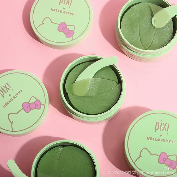 Pixi Ultimate Eye Patch Bundle - 5 Varieties for Depuffing, Brightening, Firming, and Hydrating | Includes DetoxifEYE, BeautifEYE, FortifEYE, Hello Kitty AnyWhere Patches, Dream-yEYE | 30 Pairs