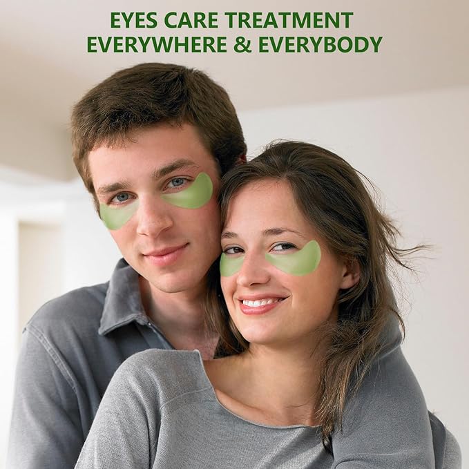 3 Packs 60 Pcs Under Eye Patches, Green+24K Gold+Pink, 30 Pairs Undereye Mask for Puffy Eye Dark Circle Treatment, Collagen Gel Pads Hydrating for Eye Bag Puffiness Wrinkle, Women Men Beauty Skin Care