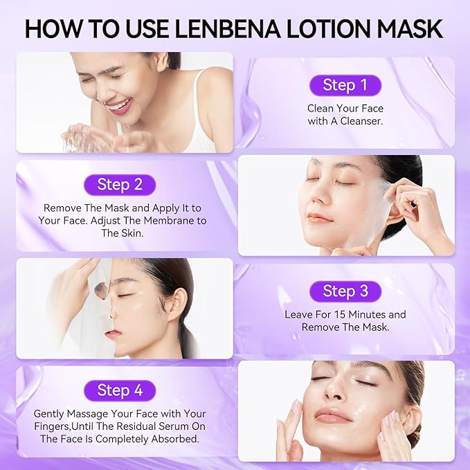 LENBENA Vitamin A Snail Mucin Serum, Self Care, Face Masks for Dry, Sensitive Skin, Not Tested on Animals (Vitamin A)
