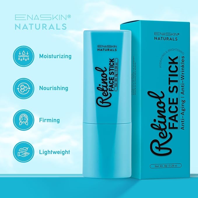 Retinol Stick for Face and Eye Anti-Wrinkle: Hydrating Cream for Face, Multi-Balm for Fine Lines - Anti-Aging Daily Moisturizer Stick