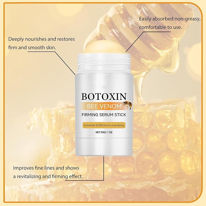 Bee Venom Firming Serum Stick, Advanced Firming & Wrinkle-Reducing Cream, Retinol Firming Serum Stick, Plumps and Firms Skin, for Women & Men (2Pcs)