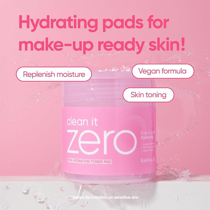 BANILA CO Clean It Zero 3-Step Skincare Set | Original Cleansing Balm 180ml + Foam Cleanser 150ml + Pink Hydration Toner Pads (70ea) | Vegan, All Skin Types