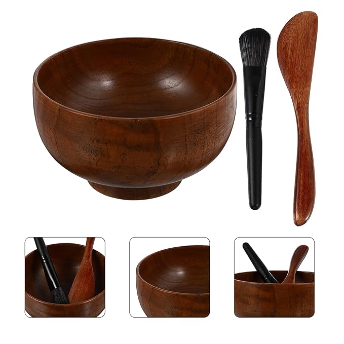 3 sets Face Mask Mixing Bowl Kit Brush Spatula Practical Facial Mask Tool Skin Care Beauty,Facial Mask Bowl Set