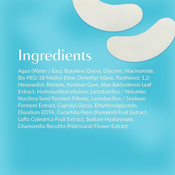 Talika Bio Enzymes Eye Patch (3 Pack) - Instant Ultra-Moisturising Under Eye Patches for Adults - Eye Mask For Dark Circles Tired Eyes & Puffiness