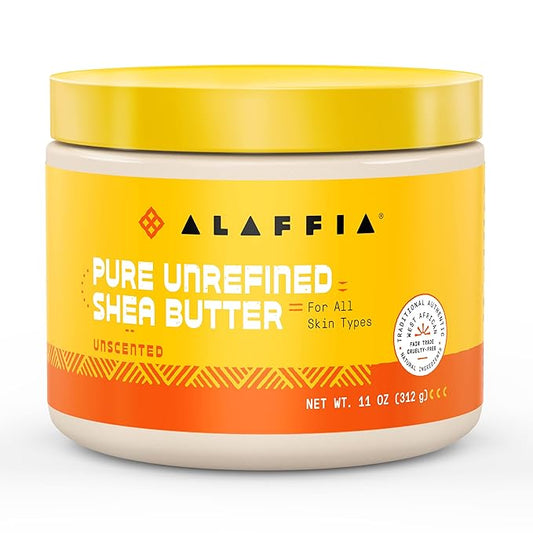 Alaffia, Pure Unrefined Shea Butter, Unscented, 11 oz