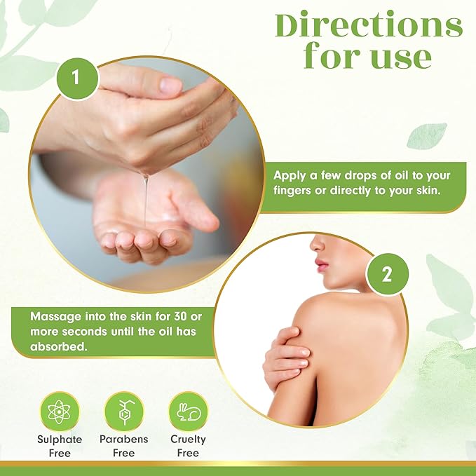 Ayurveda Unscented Body Oil After Shower, Moisturizing & Hydrating Natural Organic Fragrance Free For Women And Men, Ayurveda Products For Crepey Skin - 3.38 Fl Oz (1)