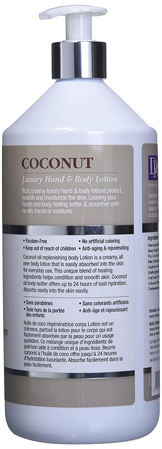 Daggett and Ramsdell Hand and Body Lotion, Coconut, 33.8 Ounce