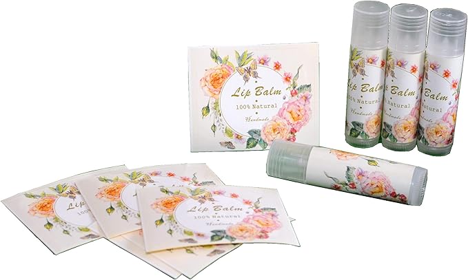 Assorted T5 50pcs Lip Balm Labels - Paper Stickers for Lip Balm Containers