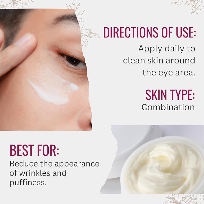 Retinol Boost Eye Cream with Retinyl Palmitate, Vitamin A, Kiwi Fruit Extract & Coenzyme Q10 | Sweet Almond Oil | Carefully formulated to keep your eyes bright and healthy!