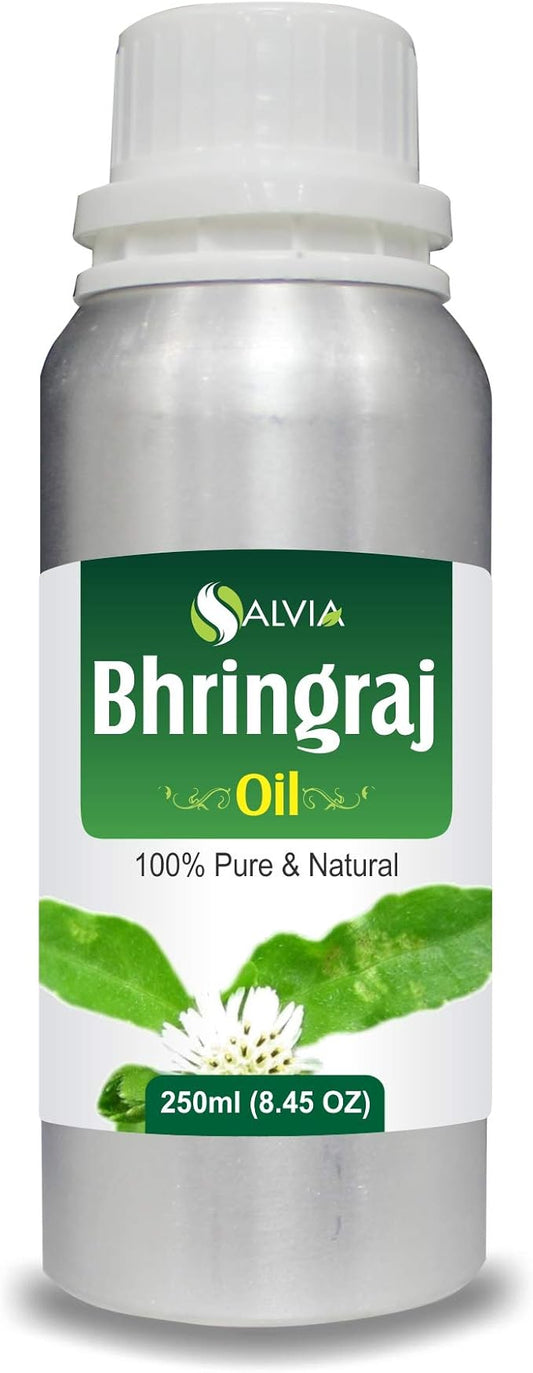 Salvia Bhringraj Oil (Eclipta alba) - Undiluted Uncut Cold Pressed Premium Oil (500ml (16.9 Fl Oz))