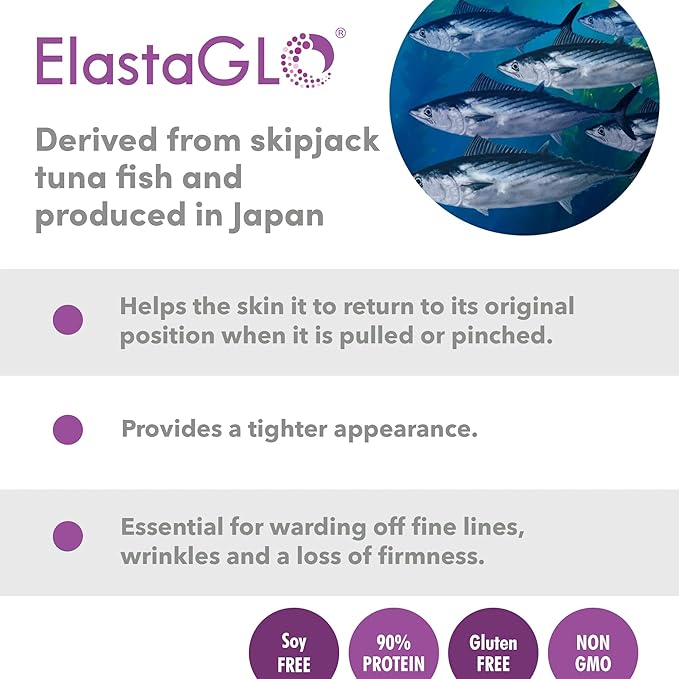 Marine Collagen Peptides Powder Supplement for Skin, Hair & Nails – Enhances Skin Elasticity & Hydration – Hydrolyzed Collagen – 5000mg per Serving – Non-GMO – Unflavored (30 Sticks Pack)