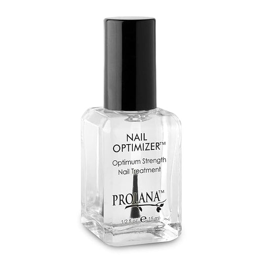 Nail Optimizer, Extra Strong Strengthener Base Coat for Weak and Damaged Nails, Nail Growth & Prevents Nails from Peeling, Stops Slipts, Chips & Strengthens, 0.5 oz