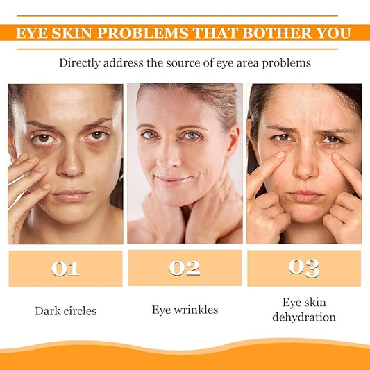 2PCS Eye Bags,Eye Balm Stick Wrinkles,Hydrating for Dark Circle,For Puffiness and Bags Reduces Fine Lines