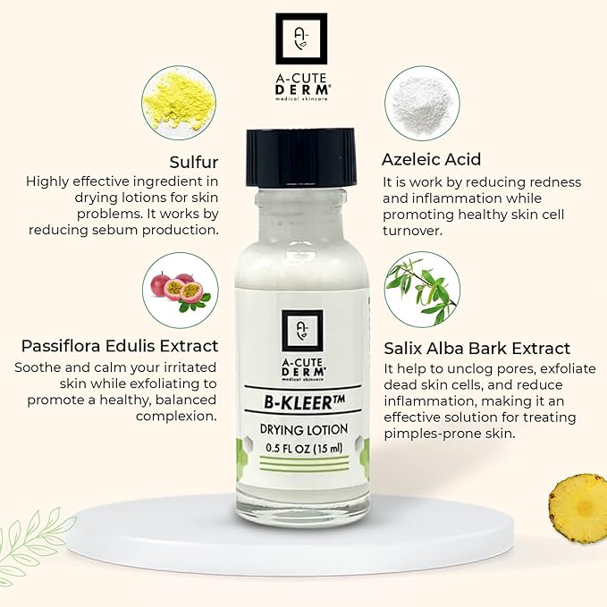 A-Cute Derm B-Kleer Drying Lotion (0.5oz)