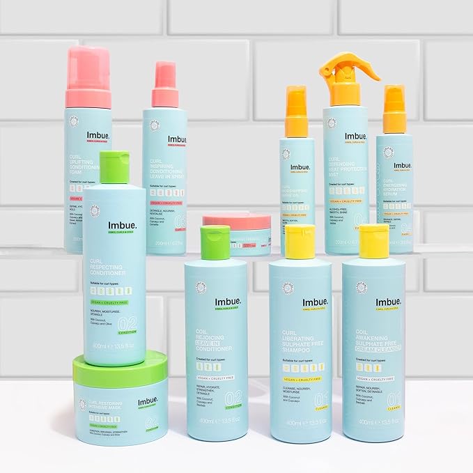 Imbue Curl Energising Hydration Serum for Curly Hair - Enhances and Conditions Curls, Defrizz Coils, Vegan, Curly Girl Compliant, 3.3 fl oz