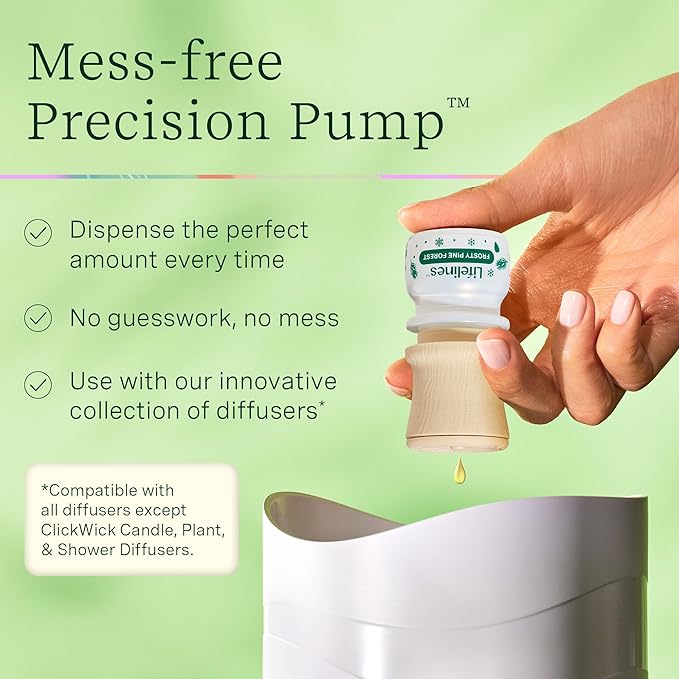 Lifelines Essential Oil Blend Discovery Set, 5 Pack Winter - Aromatherapy Scented Oils with Mess-Free Precision Pump for Diffusers & Humidifiers - Aroma Experience with 5 Unique Blends