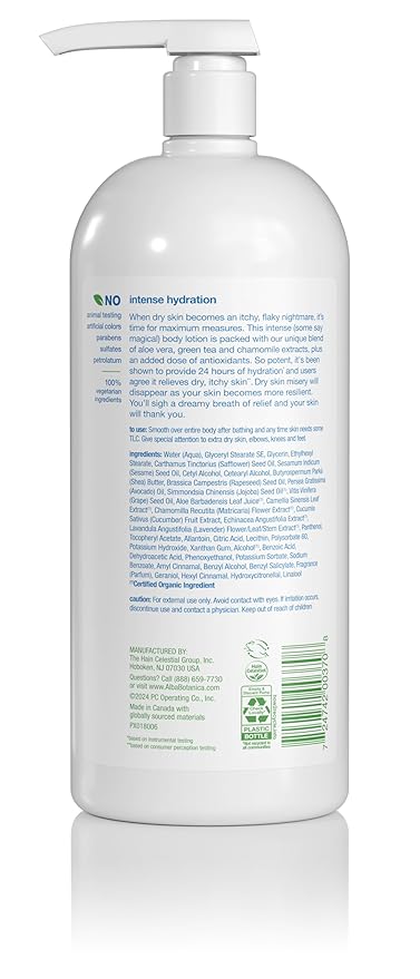 Alba Botanica Daily Moisturizing Lotion, Dry Skin, with Vitamin E and Shea Butter, 32 Oz (Packaging May Vary)