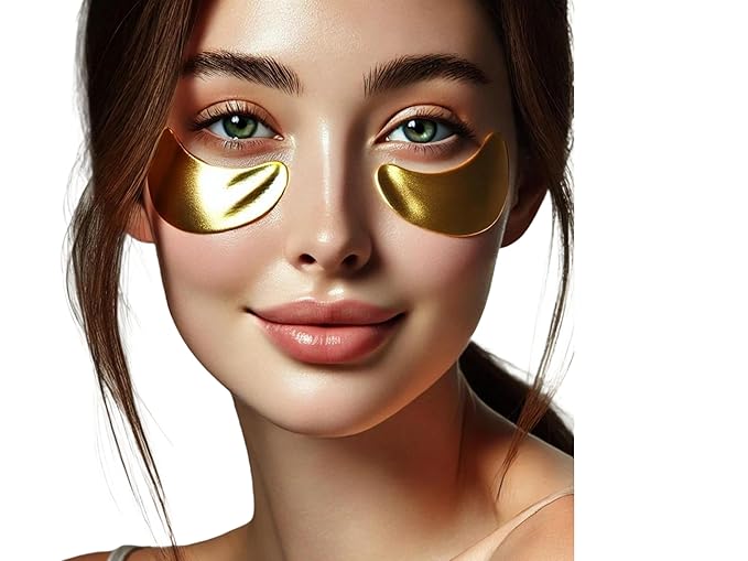 eye mask, collagen skin care products, eye patches for puffy eyes, eye masks for dark circles and puffiness, and 24k gold under eye patches (30 pairs)