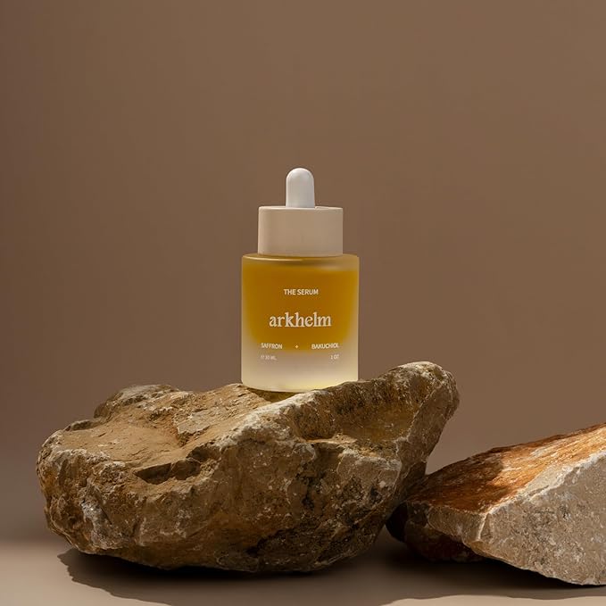 Bakuchiol and Saffron Face Serum - Cruelty-Free Organic Daily Facial Serum for Sensitive, Combination to Oily Skin - 30ML / 1 OZ. Vegan Calming Serum Facial for Brightening and Protection