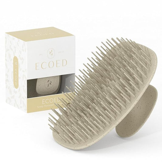 Scalp Massager Shampoo Brush,Scalp Scrubber for Dandruff Removal, Scalp Care Hair Brush Wet & Dry detangler for Men and Women. (Grey, 1pc- Soft for Short & Medium Hair)