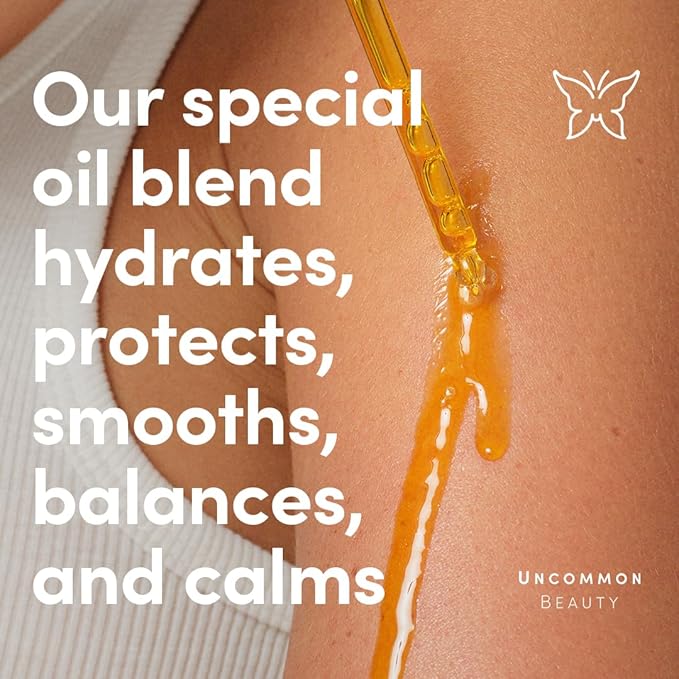 Body Oil - Nourishing and Hydrating Bodycare - All Skin Types, Vegan, Cruelty Free, Fragrance Free, 3.38 FL OZ