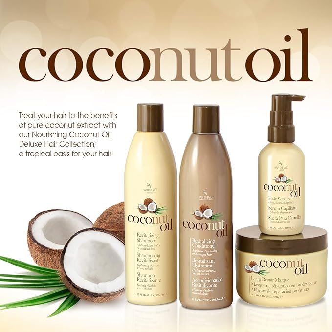 Hair Chemist Coconut Oil Serum 4 ounce (Pack of 2)