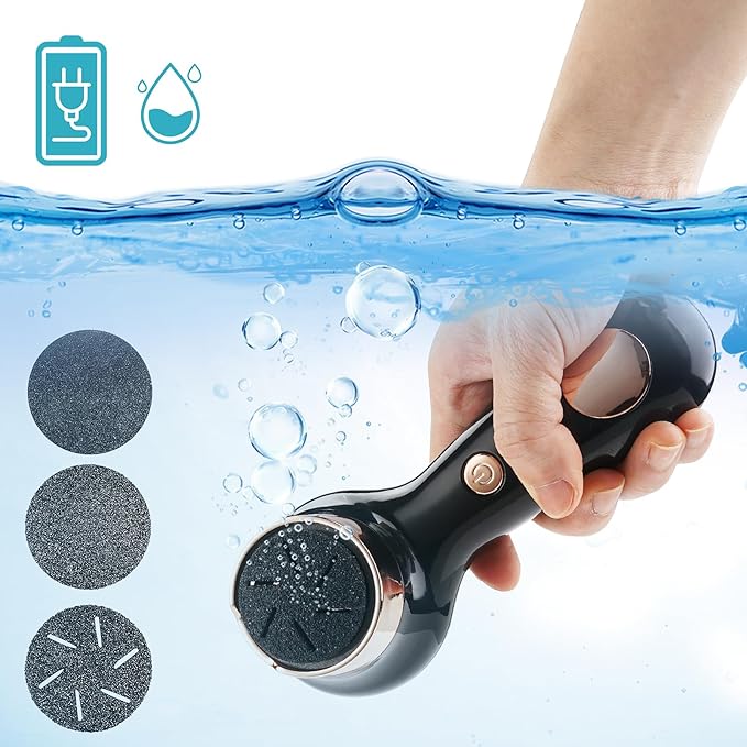 Electric Foot Callus Removers for Feet - Rechargeable Waterproof Portable Electronic Foot File Pedicure Tools for Cracked Heels Dead Skin