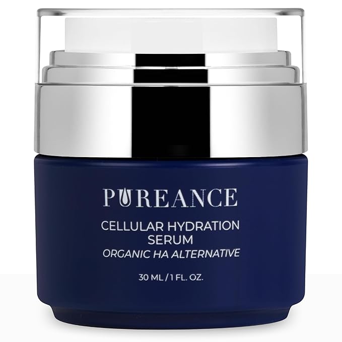 PUREANCE Organic Hydrating Serum for Face - Tremella Mushroom Stimulates Collagen and Cellular Growth, Hyaluronic Acid Serum Enhances Moisture and Nourishes Skin