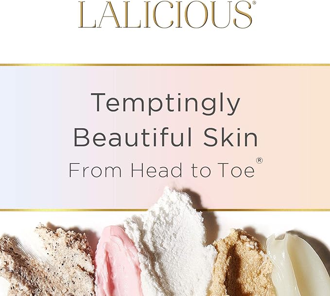 LaLicious Velour Body Melt Gift Set - 3-Piece Gel-to-Oil Body Moisturizer Skin Care Kit with Vitamin E & Macadamia Nut Seed Oil - Shave Oil, Hand & Foot Mask, Hair & Scalp Mask & More (3 Piece Kit)