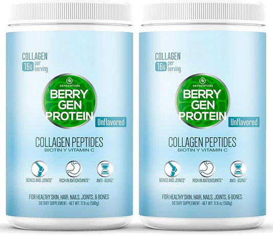 Unflavored Collagen Protein Powder with Biotin & Vitamin C – Powerful Bone & Joint Support, Anti-Aging Formula for Radiant Skin, Hair & Nails, Antioxidant-Rich Wellness Boost – 500g (2)