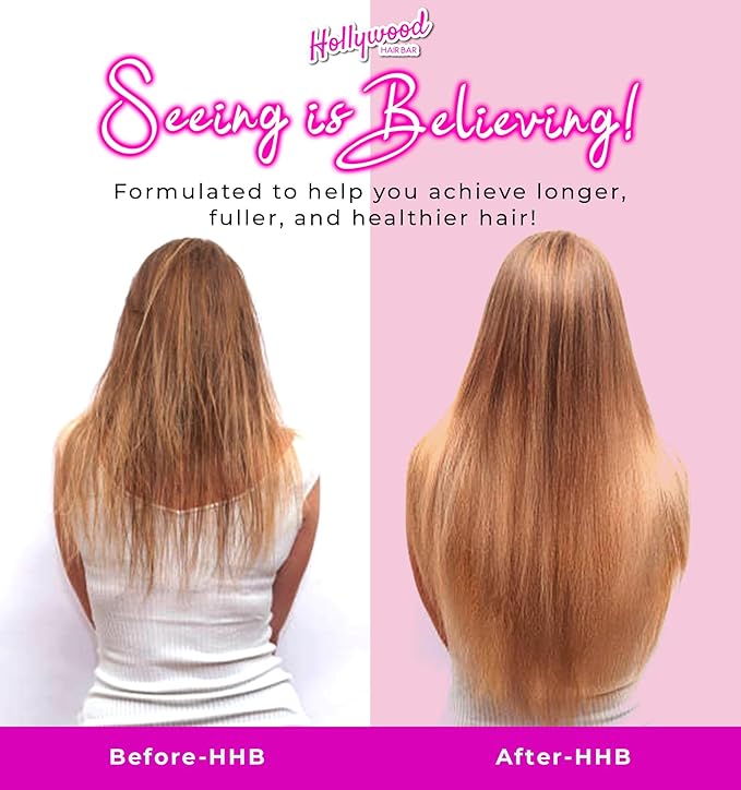 Hollywood Hair Bar | Hair Oil Regrowth Serum - Regular Strength, Made with All-Natural Essential Oils (Squeeze Bottle) 2 oz