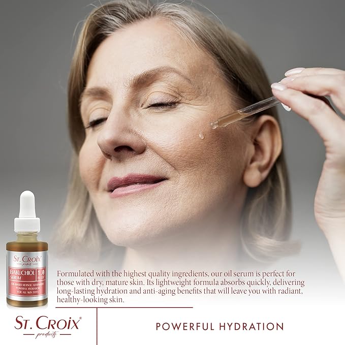 Premium Grade Bakuchiol Facial Oil Serum with Vitamins C & E - Odorless Oil-Based Anti-Aging Serum for Face & Body - Hydrating Retinol Alternative - 1 oz