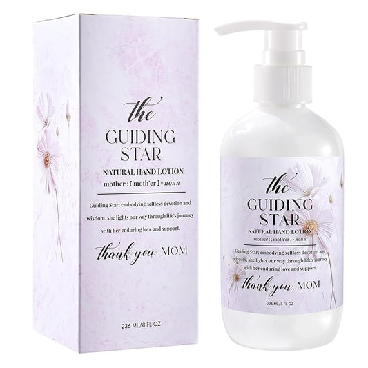 Hand & Body Lotion for Mother's Day Gift Basket- The Guiding Star - Infused with Honey Almond Aroma - 236 ML /8 FL OZ