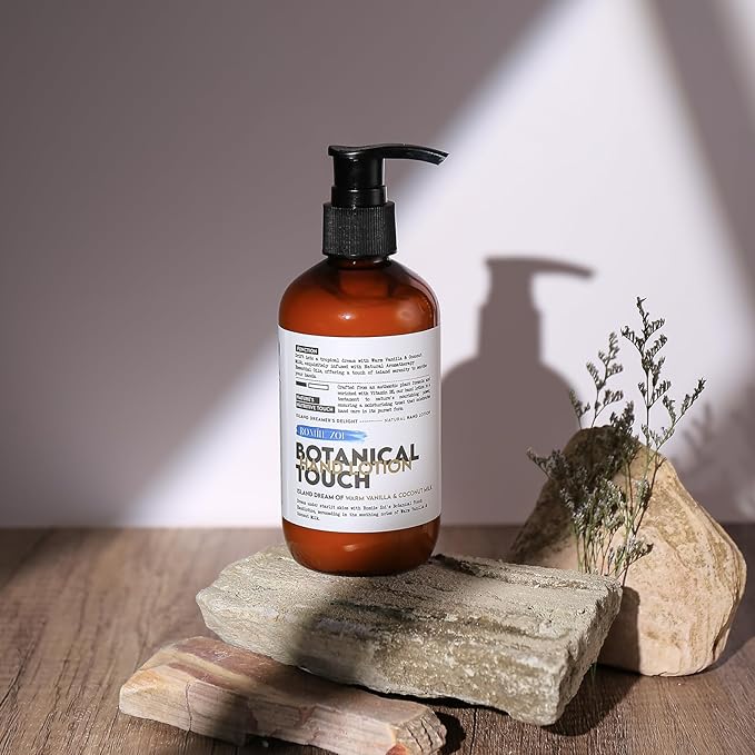 Natural Hand & Body Lotion Botanical Touch - Island Dream of Warm Vanilla & Coconut Milk - 236 ML / 8 FL OZ