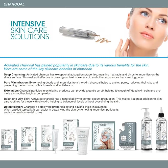 Skin Care Basics Pore Refining Charcoal Dark Circle Eye Cream 2 oz. - Eye Cream for Dark Circles, Eye Puffiness - Dark Circles Under Eye Treatment