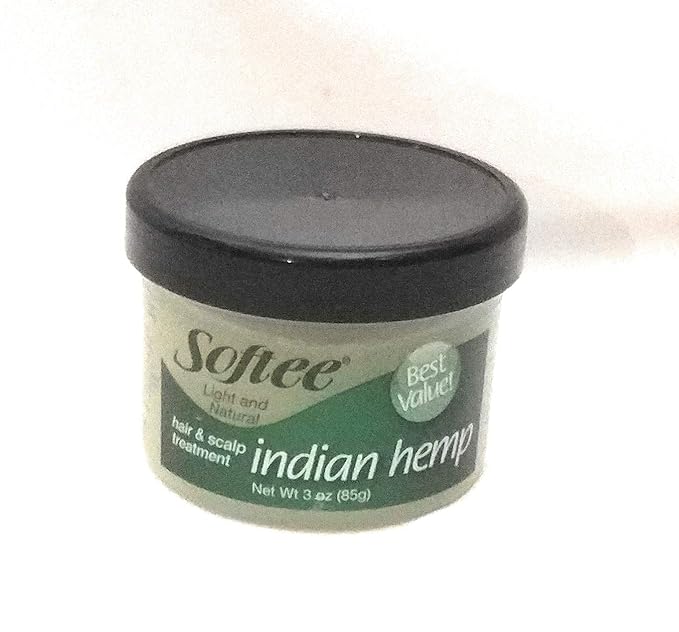 Softee indian hemp hair & scalp treatment 3 ounce, Green, 3 Ounce