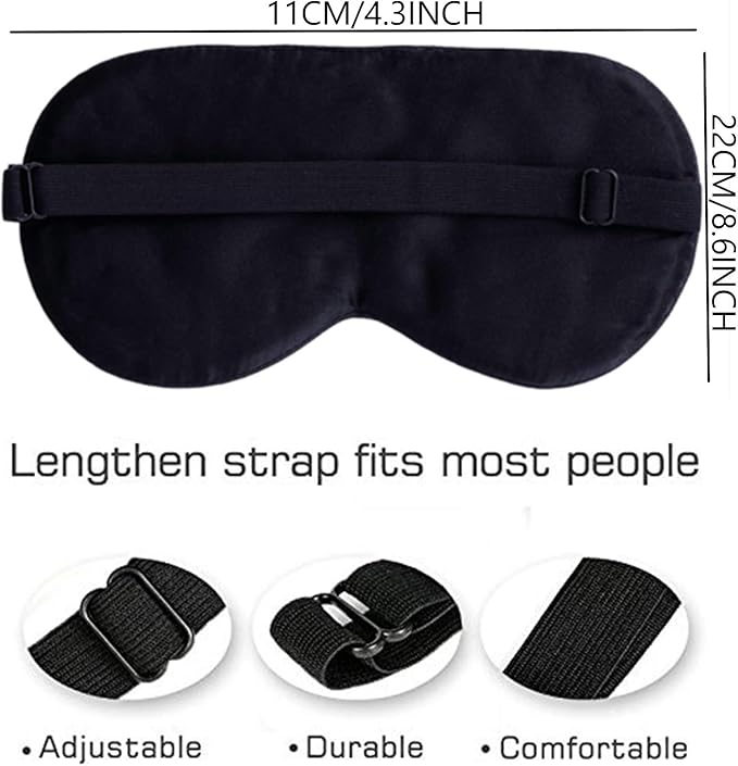 Maxfeel 100% Pure Silk Eye Mask - Sleep Eye Cover in Printed Colors (#12)