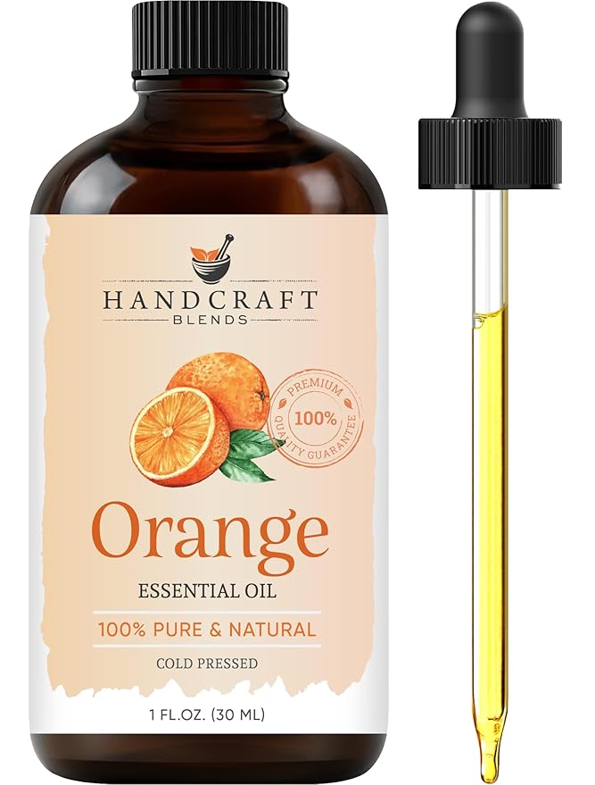 Handcraft Blends Orange Essential Oil - 1 Fl Oz - 100% Pure and Natural - Premium Grade Essential Oil for Diffuser and Aromatherapy