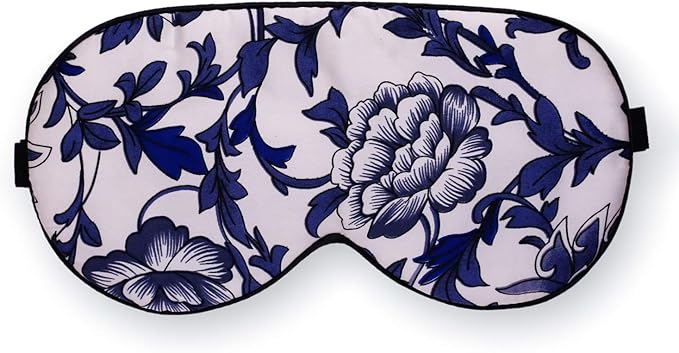 Maxfeel 100% Pure Silk Eye Mask - Sleep Eye Cover in Printed Colors (#5)