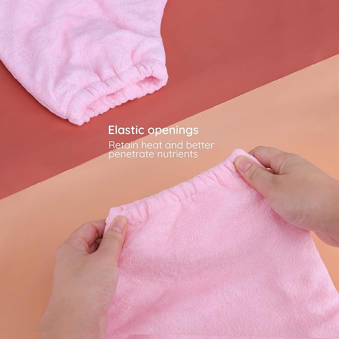 Paraffin Wax Booties, Segbeauty Paraffin Heated Foot SPA Liners, Paraffin Wax Refill Feet Cover Bags for Hot Wax Hand thera-py Bath Paraffin Thermal treat-ment Wax Warmer Paraffin Wax Machine Pink