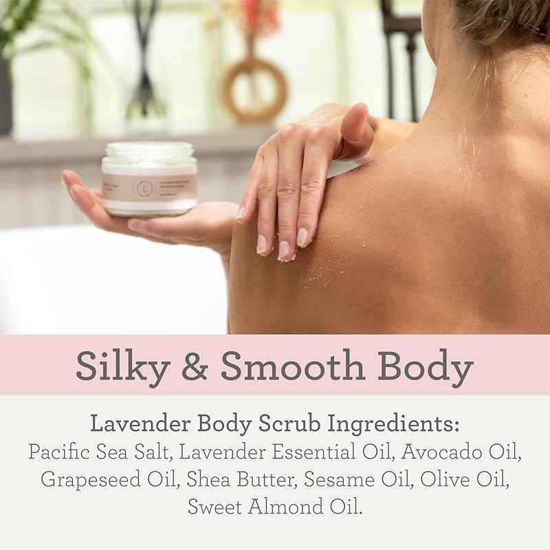 Lizush Luxury Spa Gifts for Women - 9 Piece Lavender Gifts for Her, Gift Baskets for Women, Body Care Set for Mom, Birthday Box For Women, Self Care Spa Kit For Wife - Handmade in the USA