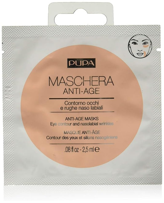 Pupa Milano Anti-Age Face Mask Eye Contours And Nasolabial Wrinkle - Intensive Treatment Patches - Smooth And Minimise The Expression Lines - Suitable For All Skin Types - Fragrance-Free - 0.08 Oz