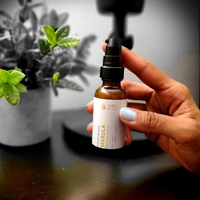 Face Serum Marula With Vegan Hyaluronic Acid, Visibly Targets Signs Of Aging, Fast Absorbing, Vegan, Cruelty Free, 100% Natural Skin Care, 1 fl.oz