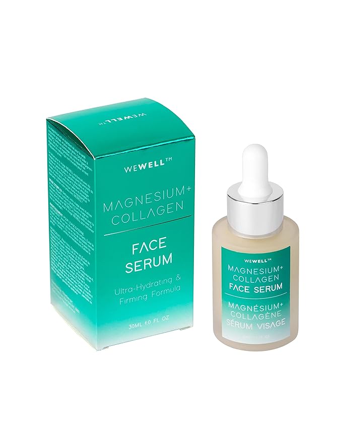 Skip The Spa Magnesium + Collagen Moisturizing Face Serum, Ultra-Hydrating & Firming Formula - Hydrating Collagen Face Serum, Magnesium Face Serum (30 ml/1 fl.oz)